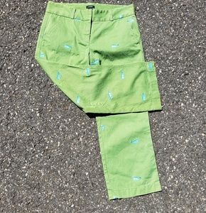 J.Crew whale embroidered pants